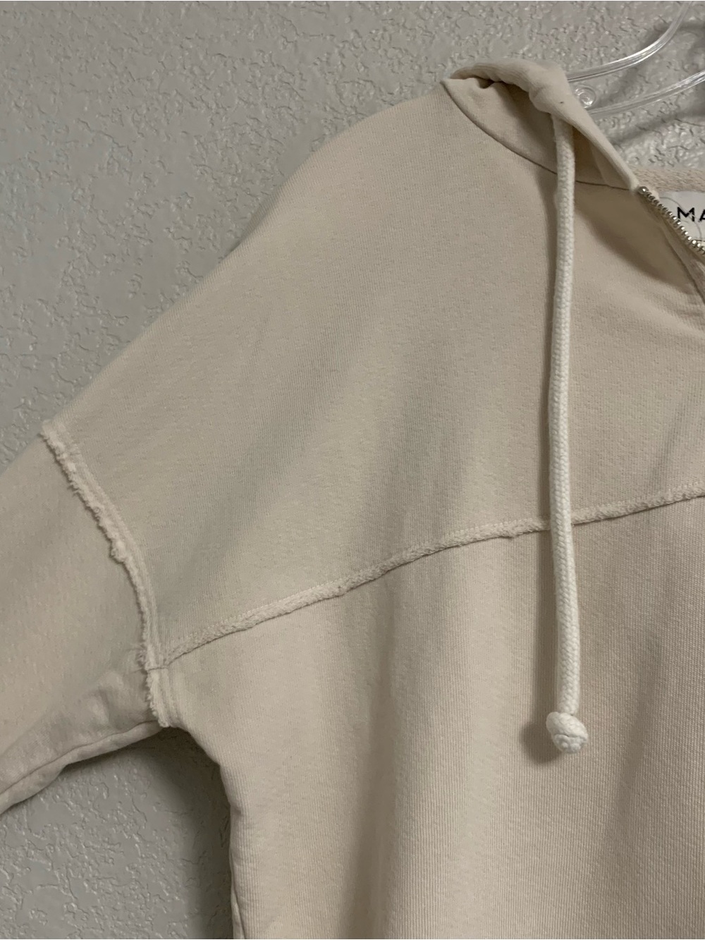 Mate The Label 1/4 Zip Hoodie Sweatshirt Womens S Organic Cotton French Terry - Picture 4 of 15